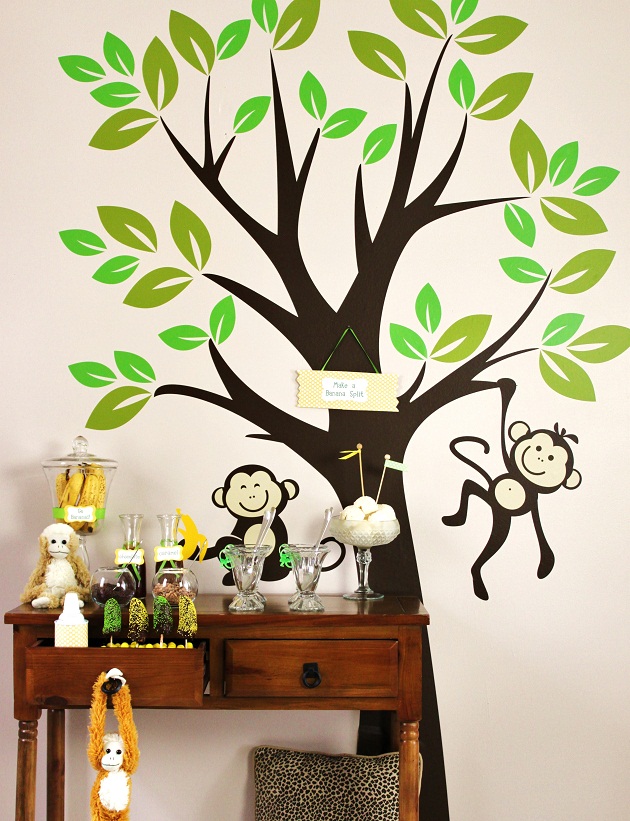 Monkey theme & Banana split bar - Celebrations At Home blog