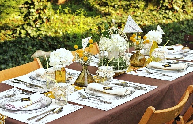 shabby chic tabletop