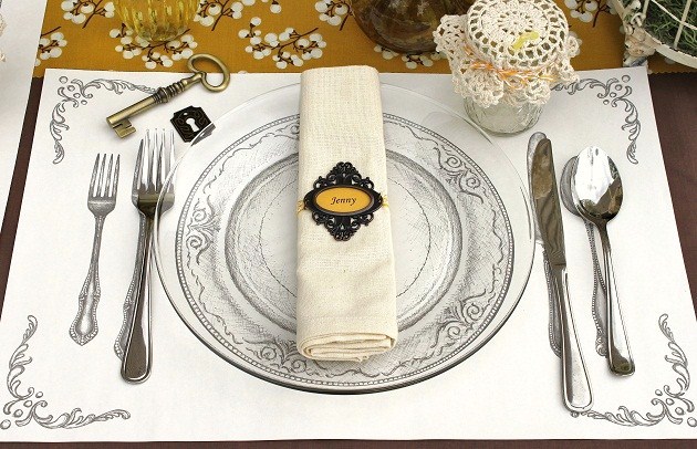 printed paper place mat