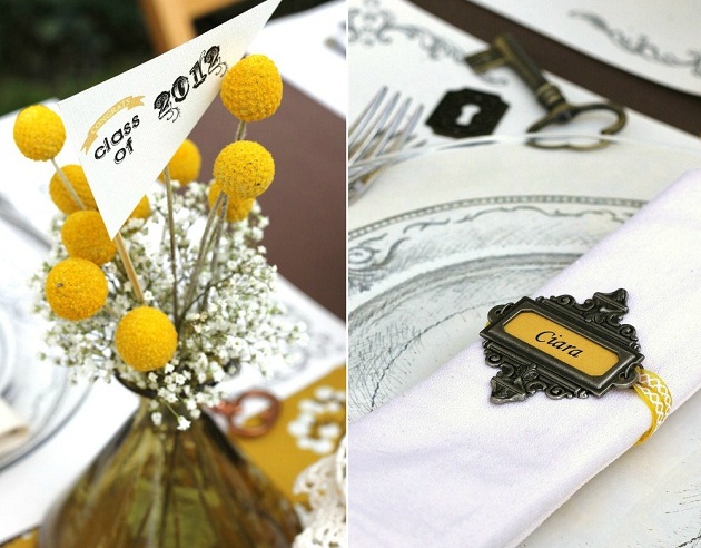diy napkin ring and place card