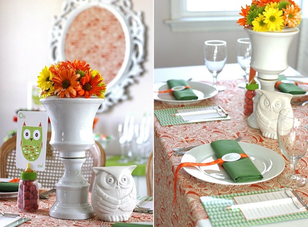 owl party decor