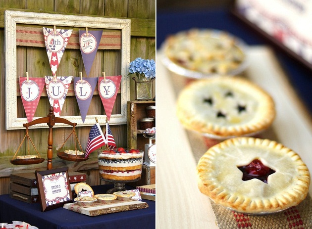 4th of July dessert table