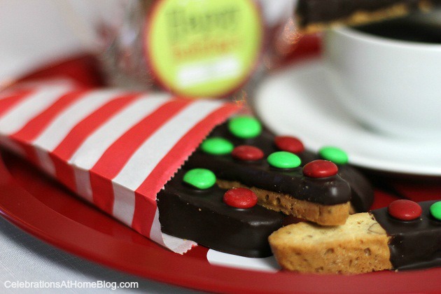 chocolate & m&m biscotti