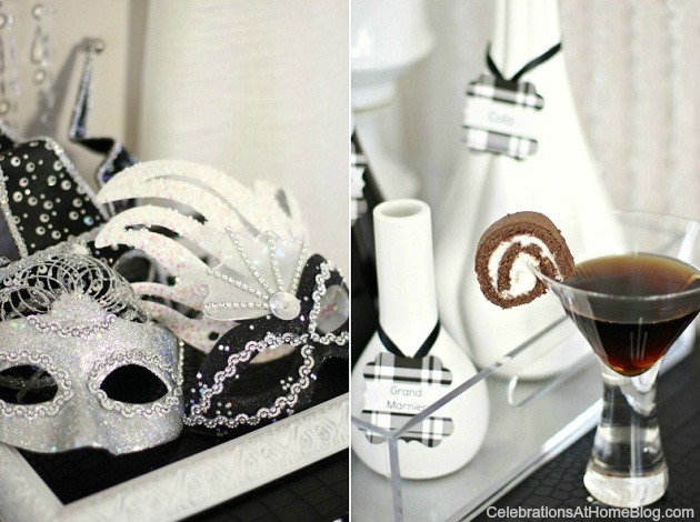 cocktail and party masks