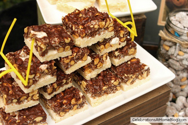 marshmallow choco nuts bars