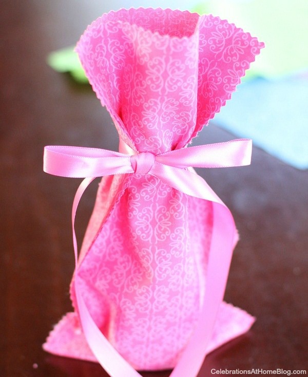 diy fabric bottle bag