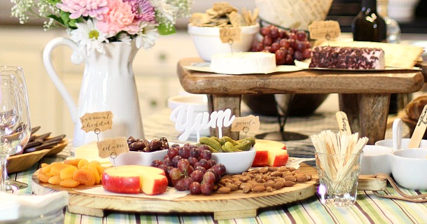food and wine tasting party