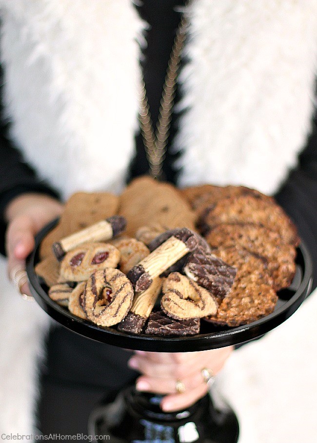 How to host an easy cocktail party. cookie plate