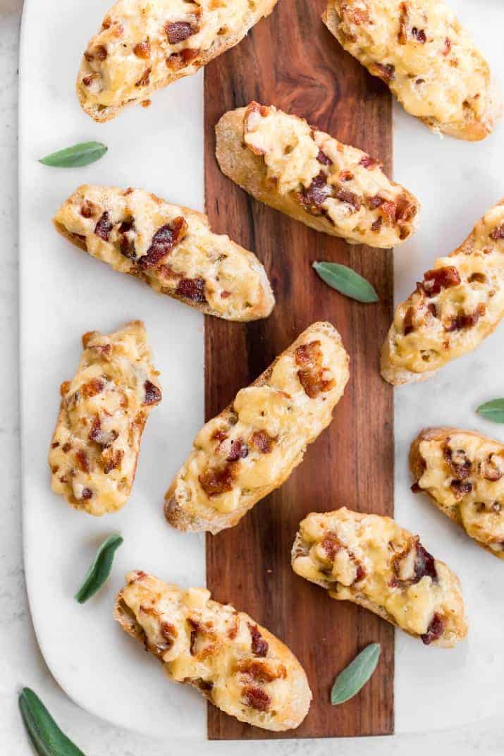 easy cheese and bacon party appetizers