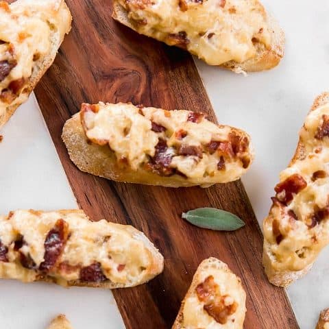cheese bacon canapes appetizer recipe
