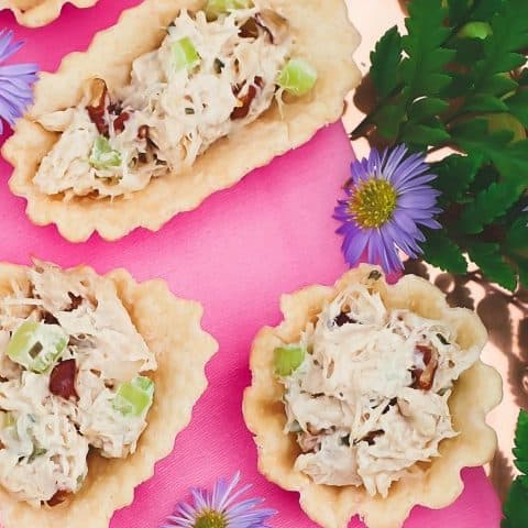 honey chicken salad cups recipe