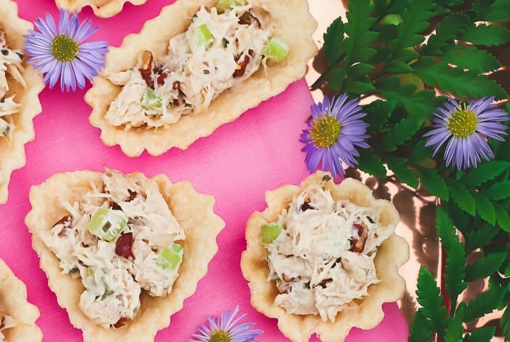 Honey Chicken Salad Cups Party Appetizers