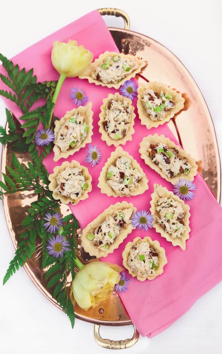 Honey Chicken Salad Cups Party Appetizers - Celebrations at Home