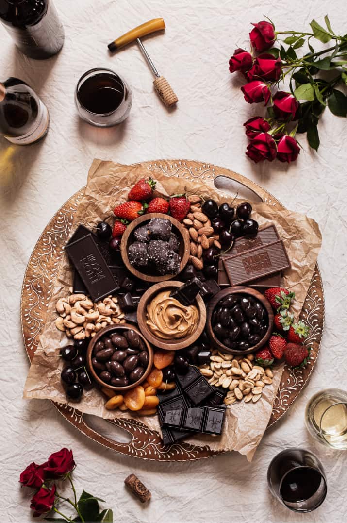 Chocolate Tasting Charcuterie Board for Adults - Celebrations at Home