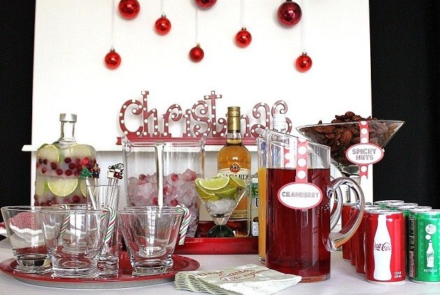 How to Create a Holiday Party Bar
