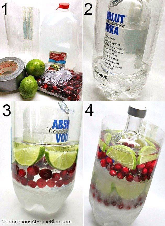 Make an ice bottle cooler.