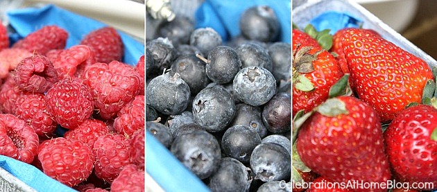 Set up a "build your own shortcakes" dessert bar with different berries to choose from. The perfect summer party dessert.