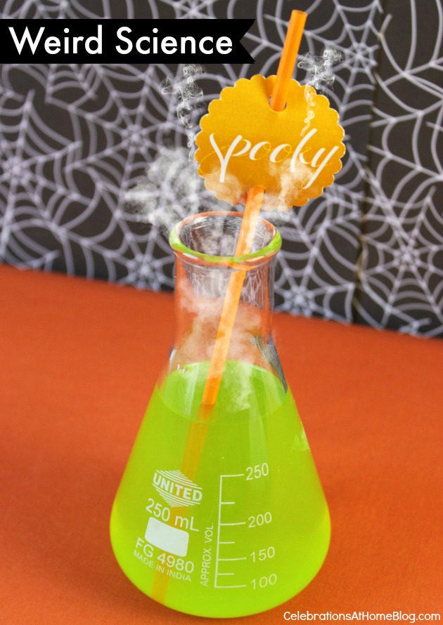 Dress up your drink for Halloween with weird science beakers