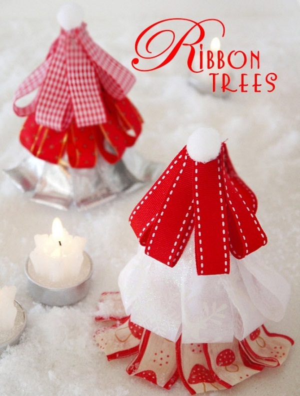 Christmas Ribbon Tree DIY