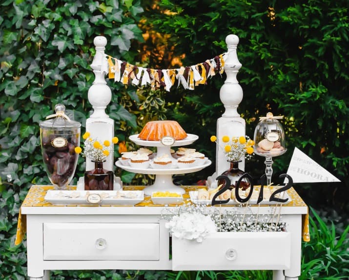 outdoor party table