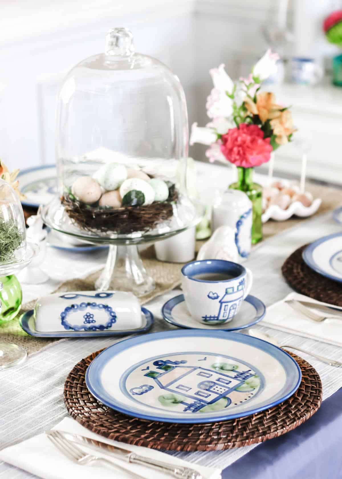 Easter Tablescape with Hadley Pottery