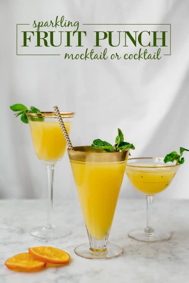 Easy Sparkling Fruit Punch Recipe with just 3 Ingredients