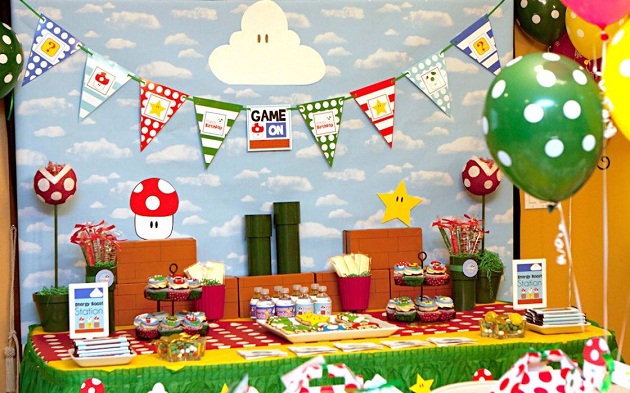 Mario Themed Birthday Party