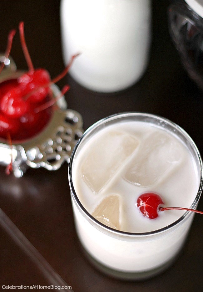 This cherry almond cream cocktail is such a great after dinner drink. Try it here.