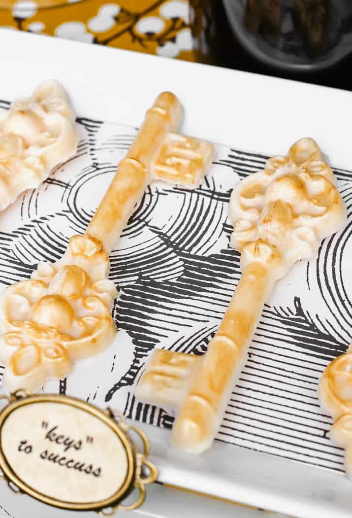 white chocolate candy mold keys