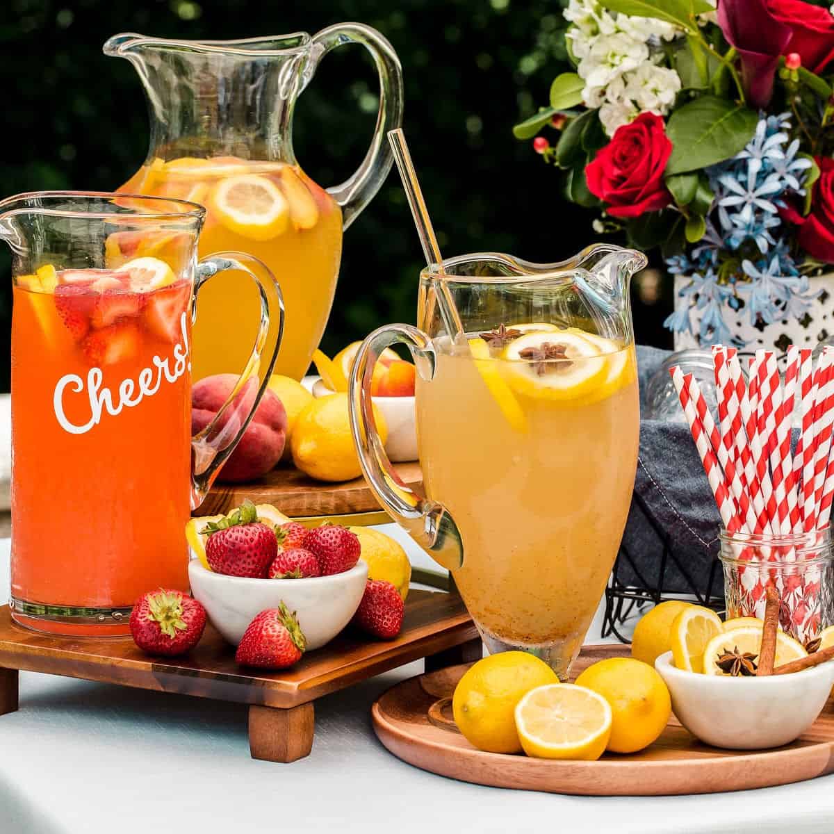 Flavored Lemonade Bar: Pitcher Recipes for a Party