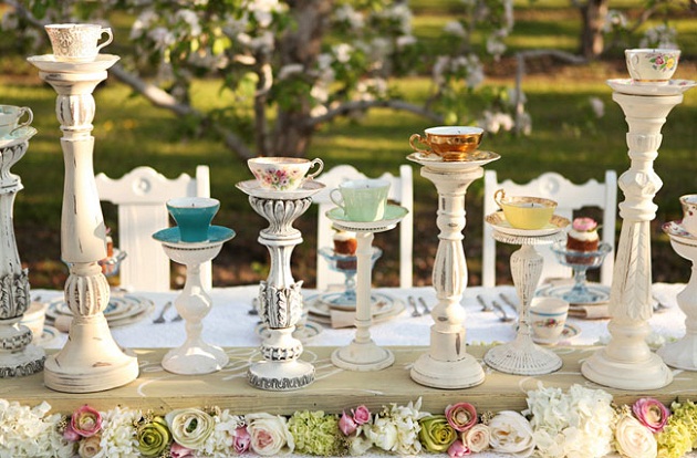 Tea Party Centerpiece Ideas (using teacups)