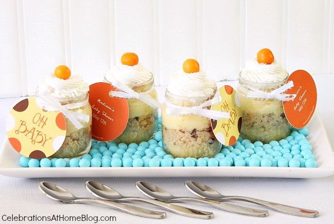 baby shower dessert parfaits