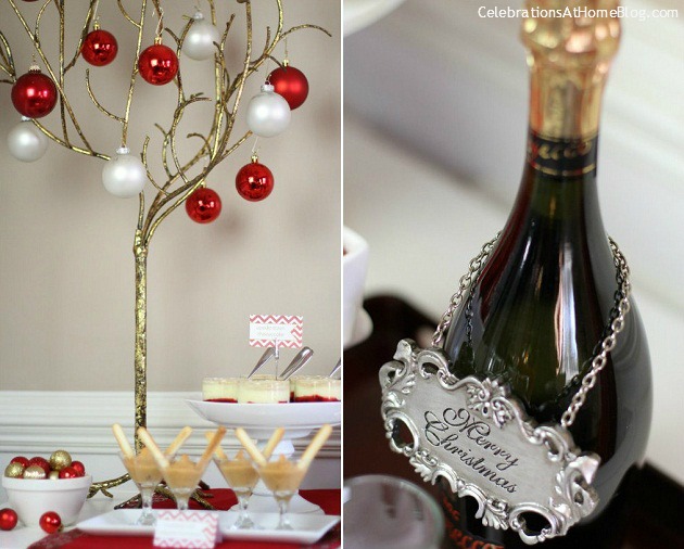 Holiday entertaining - cocktails and appetizer party. 