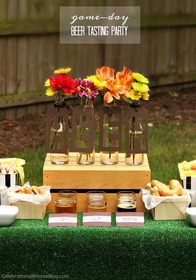 Host a game day beer party with these ideas, tips, and images to inspire you.