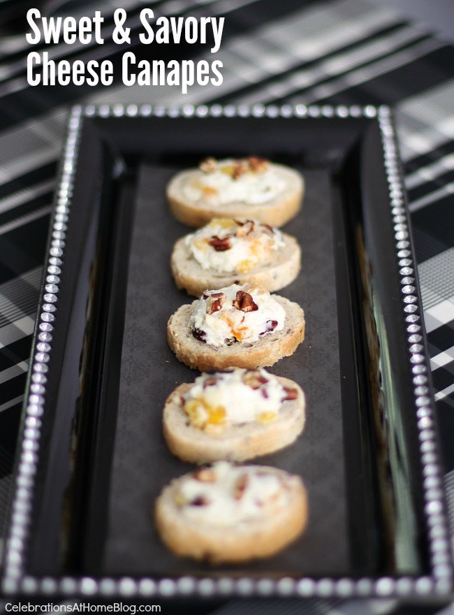 sweet and savory cheese appetizers 