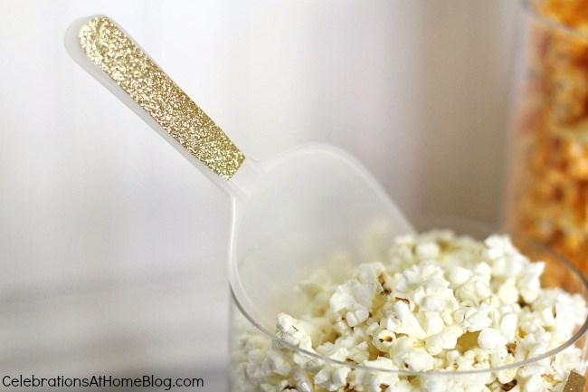 a Popcorn Bar for awards viewing or movies parties, childrens parties, or sports themed parties.