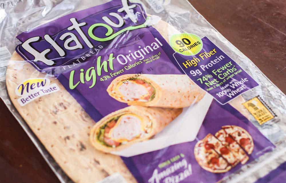 package of flatout wraps. 