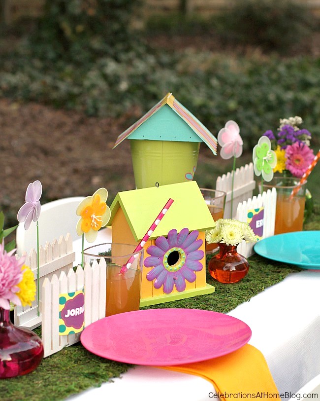 Whimsical kids garden party ideas.