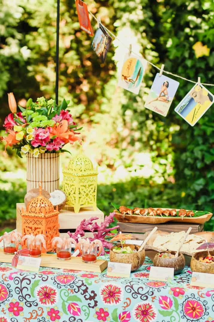 Tropical themed party ideas