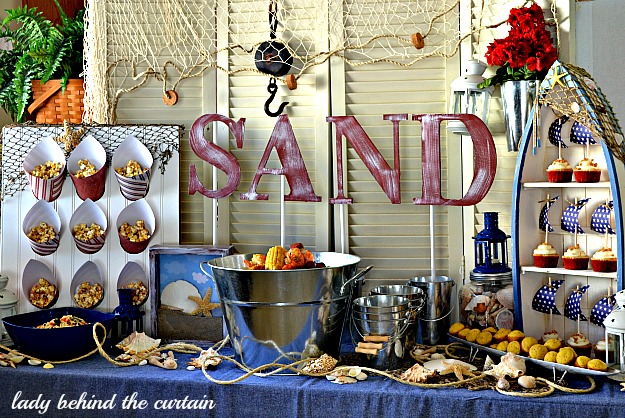 Nautical theme Party decor at home 