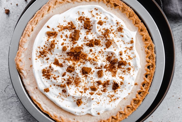 Easy Cookie Butter Ice Cream Pie