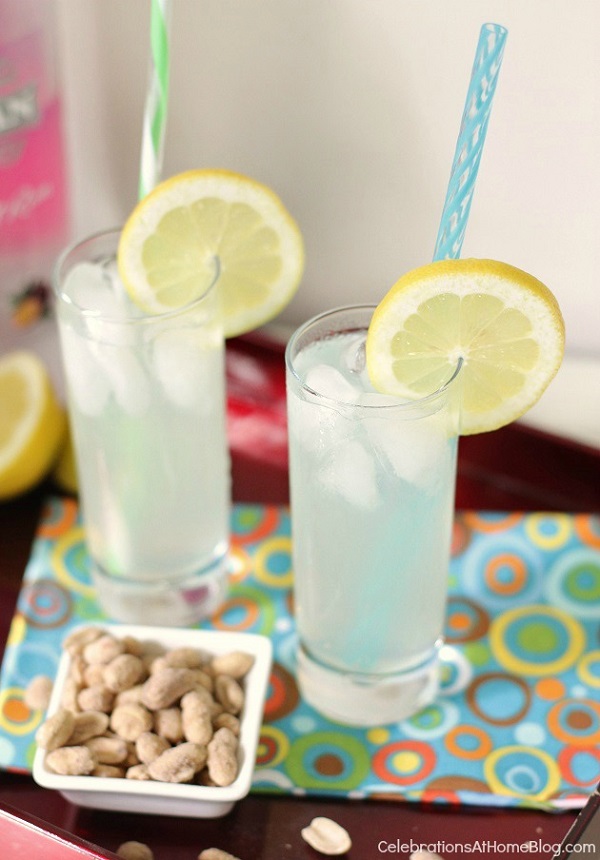 Passion fruit lemonade cocktail
