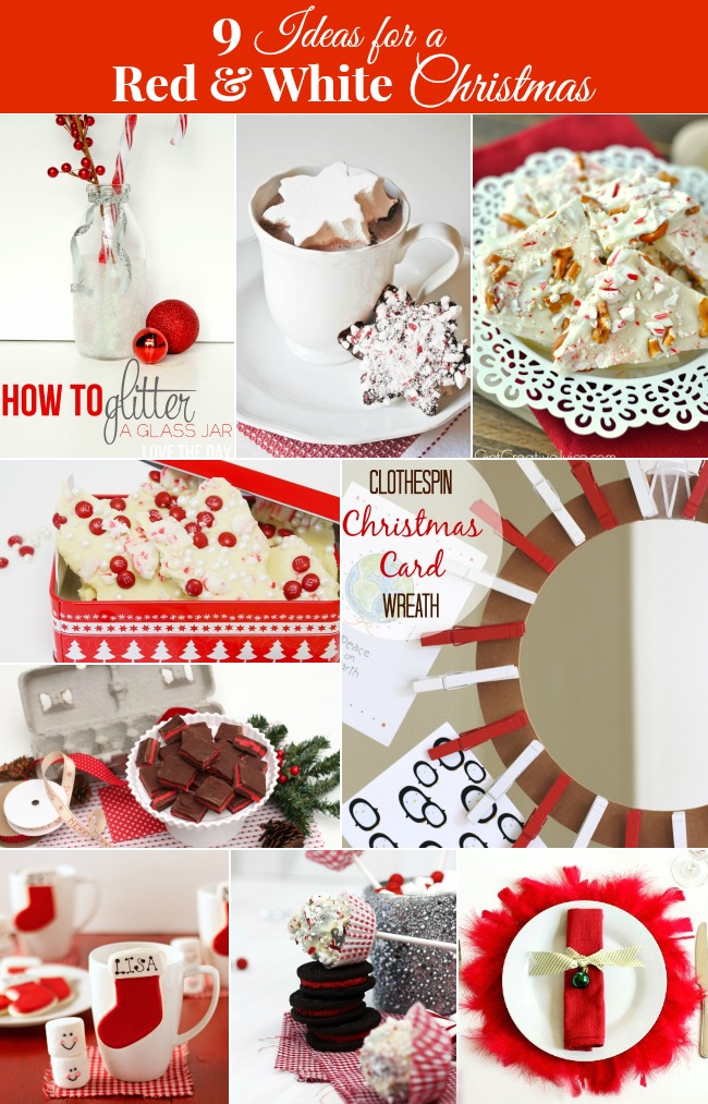 red and white Christmas ideas