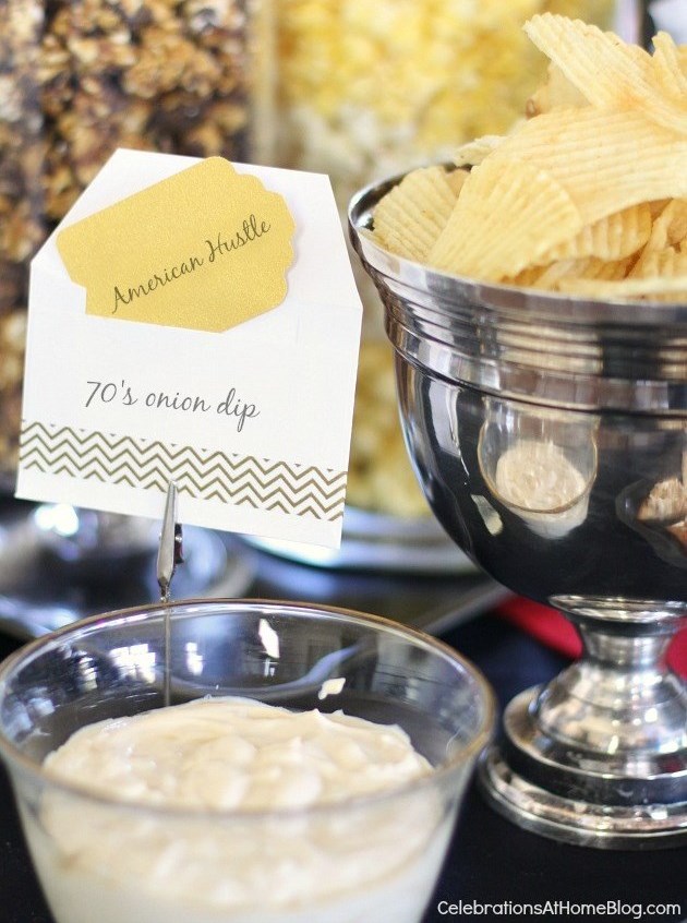Oscars theme party ideas & best picture themed menu