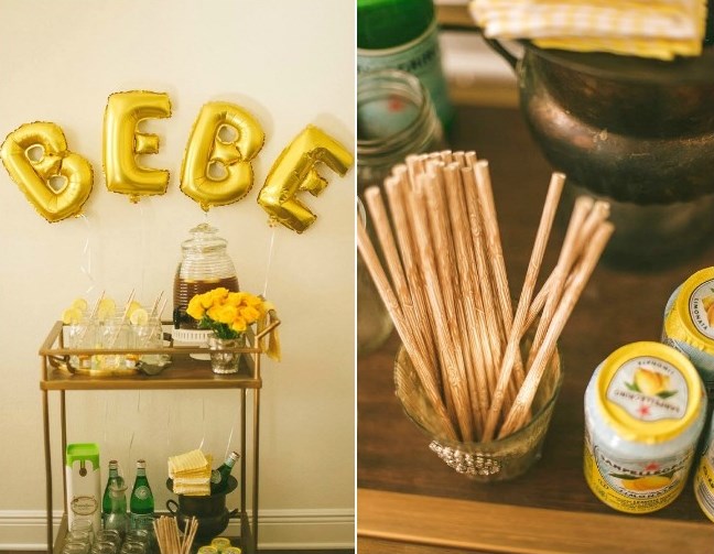 Honeycomb themed baby shower with Jessica Charles Photography