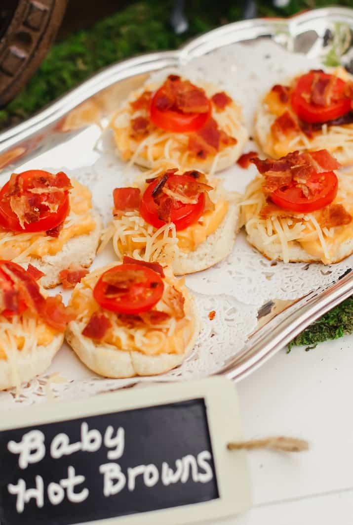 baby hot browns appetizers for Kentucky derby party