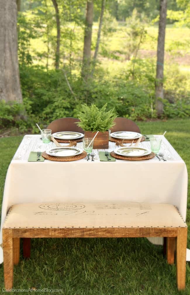 Set up this nature inspired tabletop for the man in your life; Father's day or birthday celebration.