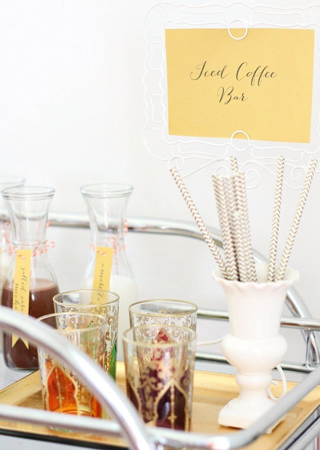 Entertaining Set Up An Iced Coffee Bar Celebrations At Home