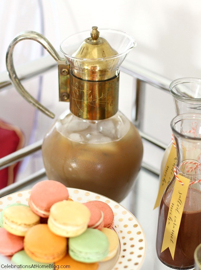 Entertaining : Set Up an Iced Coffee Bar - Celebrations at Home