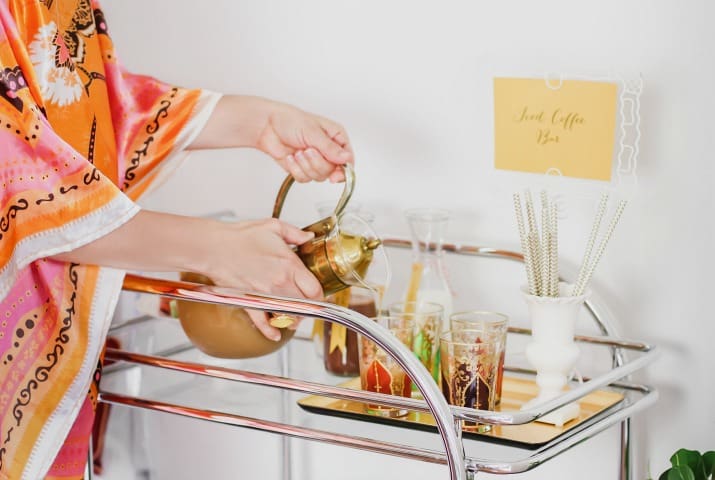 How to Set Up an Iced Coffee Bar for Parties